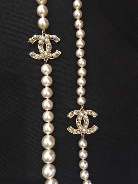 chanel pearl belt replica|faux chanel jewelry website.